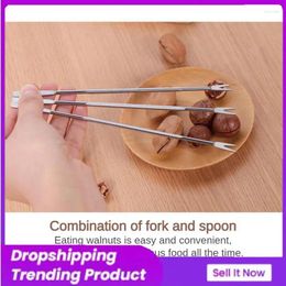 Forks Tick Needle Easy Fork Take Sturdy Gourmet Tools Eat Crab Durable Safe Tableware Walnut And Convenient Clean