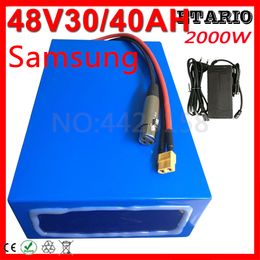 Super Power 48V 40AH Ebike Batterie Pack 48V 20AH 25AH 30AH 35AH 40AH Electric Scooter eBicycle18650 Battery for 500W 750W 1000W 1500W 2000W.
