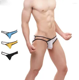 Underpants Men Breathable Sexy Mesh Sports Briefs Man Underwear