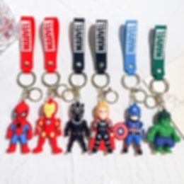 Decompression Toy Avenger Keychain Captain Action Figure Model PVC Cartoon Bag Doll Pendant Toys Gift