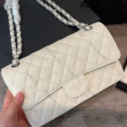 Borse da donna medie trapuntate con doppia patta caviale francese Francia Hardware oro / argento Matelasse Borsa a tracolla a tracolla con catena di lusso Borsa Multi Pochette Borse firmate