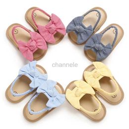 Sandals Summer Infant Baby Girls Sandals Cute Toddler Shoes Big Bow Princess Casual Single Shoes Baby Girls Shoes 240329