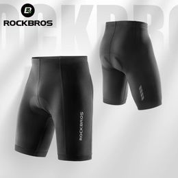 ROCKBROS Summer Cycling Shorts Breathable Bicycle Shorts Tights Road Sport Bike Trousers Shockproof Sponge Pad Bike Shorts 240319