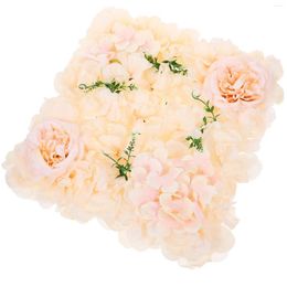 Decorative Flowers Wall Paneling Artificial Flower Wedding Decoration Rose Silk Cloth Backdrop Floral