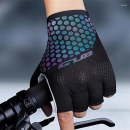 Cycling Gloves GUB S068 Riding Outdoor Bicycle Sunscreen Breathable Luminous Half Finger Anti-skid Colourful Bike Glove
