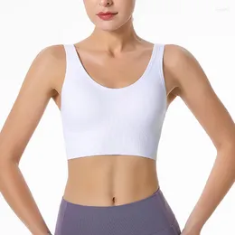 Yoga Outfit Sports Bra Women Large Size High Support Brassiere Gym Fitness Top Breathable Running Underwear No Steel Ring Sportswear