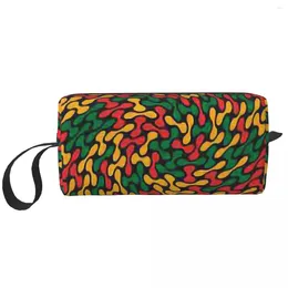 Storage Bags Ethiopian Flag Pattern Cosmetic Bag Women Kawaii Large Capacity Makeup Case Beauty Toiletry