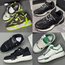 Designer-Herren-Sneaker, klobiger Damen-Sneaker, Amirir-Schuh, weißes Leder, florale Einkerbungen, hochwertiger Sandaletten-Slipper-Schuh, klassischer Herren-Trainer aus Segeltuch mit Box, Größe 38–46