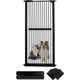 Cat Carriers Extra Tall Pet Gate 61.02" High Pressure Mounted 30.12"-34.05" Wide (9 Sizes) 1.37" Gap For Dog Children Stairs