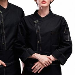 chef Top Wable Chef Jacket Unisex Chef Shirt Breathable Soft Stylish Kitchen Cook Uniform for Bakery Restaurant Waiter Lg F7Ed#
