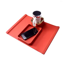 Tea Trays Coffee Cup Holder Rack Sofa Tray Spill Proof Silicone Beverage For Armchair Armrest