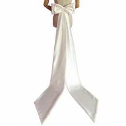 white satin bow wedding belt, detachable dr belt, ivory bride bow detachable extra large women's dr belt x9FY#