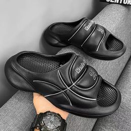 Slippers Basketball 382 для оригинальных мужчин Slides Summer Sandal Non Slip Eva Beach Shoes мягко густого соляренного Slidee Большой размер 36-47 240315