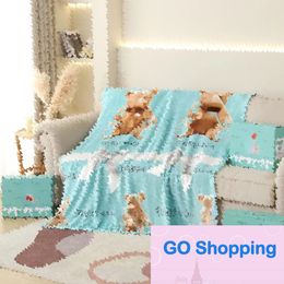 Fashion Lux Brand Flannel Blanket Office Nap Blanket Foreign Trade Cross-Border Car Leisure Travel Blankets