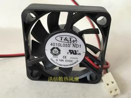 Free shipping new T&T 4010L05S ND1 5V 0.16A 40 * 40 * 10mm 4CM 4cm silent fan