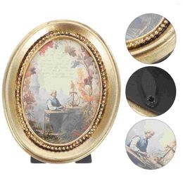 Frames European Style Picture Frame Vintage Po Oval Shape Wall