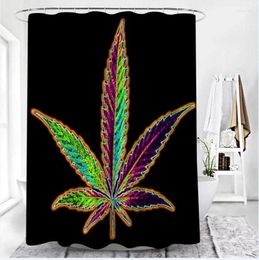 Shower Curtains Waterproof Curtain Colorful Printed Fabric Mildew Proof Bath Screen Home Decoration Wall Cloth