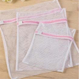 Laundry Bags 1pc Mesh Bag Zipped Clothes Protection Net Cleaning Protect Washing For Machine Tools