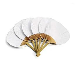 Decorative Plates 36 Pcs/Lot Wedding White Paddle Fan For Decoration