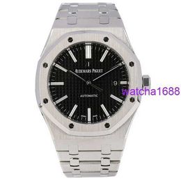 Nice AP Wristwatch Mens Watch 15400 Royal Oak Series 41mm Automatic Mechanical Name Watch 15400 Black Plate