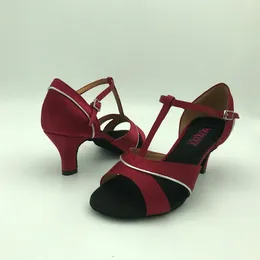Dance Shoes 6.5cm Heel Sexy Elegant Latin For Women Salsa Pratice Comfortable 6274BG High Available