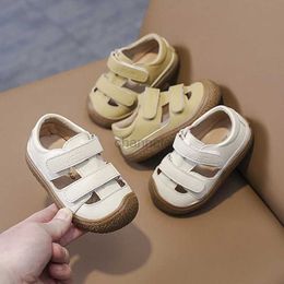 Sandals Summer Baby Girls Boys Sandals Comfortable Infant Toddler Shoes Children Shoes Anti-collision Soft Sole Kids Beach Sandals 240329