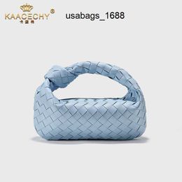 Abv Designer ToteBag Mini Jodei Candy Women's Bag Handbag Women's Cloud Bag Fashion Cowhide Knitted Bag Handheld Small Bag Girl