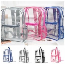 Backpack Girls Bags Waterproof Transparent Outdoor Sports Fitness Travel Large Capacity Storage Bag Student Visible Backpacks