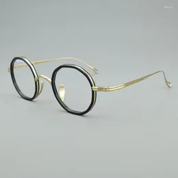 Sunglasses Frames Brand Titanium Glasses Frame Men Myopia Prescription Eye Design Fashion Circular Computer Spectacles /80871