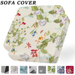 Chair Covers Printed Sofa Cushion Cover Living Stretch Spandex Seat 1/2/3 Seater Breathable Furniture Protector Home