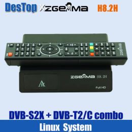 Newest ZGEMMA H8.2H Satellite TV Receiver Linux Enigma2 Receptor DVB-S2X+DVB-T2/C H2.65 1080P HD Digital Satellite TV Receiver