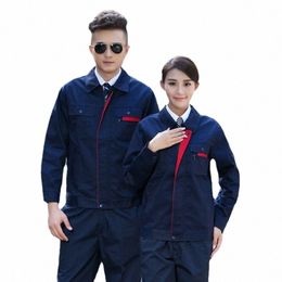 men's Factory Floor Work Uniform Cstructi Sites Jacket Working Coveralls Welding Suit Car Repair Workshop Mechanic Clothes U9er#