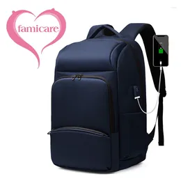 Backpack 2024 Fashion Durable Shoulders Bag USB Charging Large Capacity Travel Schoolbag Oxford Cloth Burglar Proof Computer