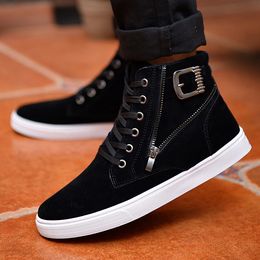 Retro Men Boots Designer Classic Western Shoes Outdoor Zipper Boot Brown Blue Black Size 39-44 for Male