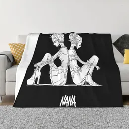 Blankets Nana Osaki Blanket Warm Fleece Soft Flannel Japanese Harajuku Anime Manga Throw For Bedding Sofa Home Spring