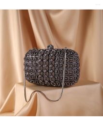 Evening Bags Fashion Rhinestone Clutch Bag Metallic Diamonds Bridal Party Female Crystal Diamond Clutches Women For Wedding