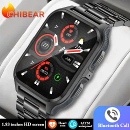 1.9 Inch Outdoor Military Smart Watch Men Bluetooth Call Smartwatch Man For Xiaomi Android iOS IP68 Waterproof Fitness Watch+BOX