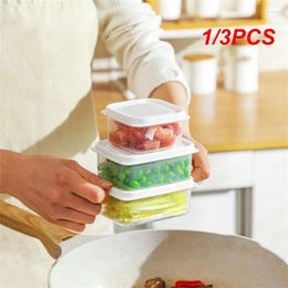 Storage Bottles 1/3PCS Refrigerator Box Vegetables Sealed Keeper Fresh-keeping For Fruit Kitchen Organizer Container