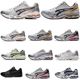 Scarpe casual di design Scarpe sportive Gel Kayano14 Scarpe da ginnastica Pelle Nero Argento Low Top Retro Athletic Top Designer Uomo Donna Scarpe da corsa Sneakers