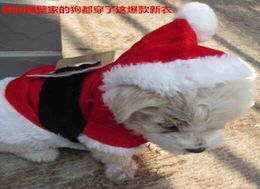 XXS small dog Christmas clothes pet hooded clothes fleece apparel costume cute coat dog Cosplay Pet Party clothing for dog7732404