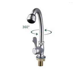 Bathroom Sink Faucets Kitchen Faucet Basin Taps Single Lever Cold Water Mixer Quick Open 360 Degree Swivel Spout Home