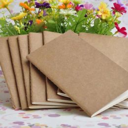 wholesale Kraft Brown Unlined Travel journals Notebook Soft Brown White Notebooks for Travellers Students and Office Sketchbook ZZ