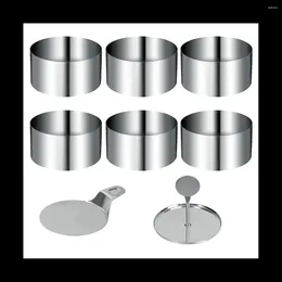 Baking Moulds Dessert Rings And Food Small Ring Set 8 Pieces Mini Cake Tamp For Accessories