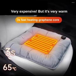 Car Seat Covers Cushion Usb Plush With Charging 3 Gears Temperature Adjustment For Fast Even Home