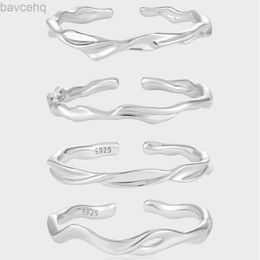 Wedding Rings Original Design Ring Irregular Jewellery Opening Rings Sterling Silver Thin Ring for Fashion Girl Wedding 24329
