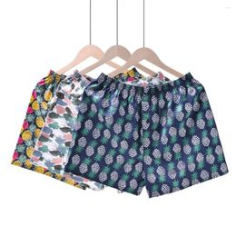 Underpants Printed Men Shorts Stylish Men's Elastic Waistband Beach With Wide Leg Design Quick-drying Fitness Pajama For Summer
