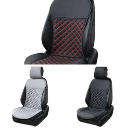 Upgrade PU Leather Universal Car Seat Cover Diamond Pattern Seat Cushion Fit For Most Auto Truck Suv Van Luxury Car Interiors For KIA