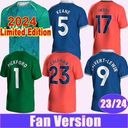 23 24 PATTERSON KEANE Mens Soccer Jerseys 2024 Special Edition MCNEIL TARKOWSKI YOUNG ONANA DOUCOUR CALVERT-LEWIN HARRISON Home Away 3rd Goalkeeper Football Shirts