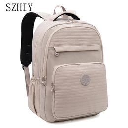 High Quality Waterproof Backpack for Women Fashion Multiple Pockets Soft Back Travel Large Capacity Bag Classic School 240323