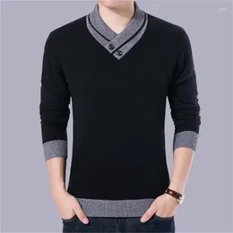 Men's Sweaters Sweater Pullovers Cashmere Knit Coat Men Autumn Winter Fashion Knitwear Outerwear Mens Male Clothes